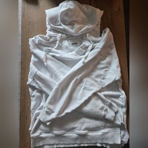 ​Aerie Sunday Soft Distressed Oversized Hoodie White - Size Small